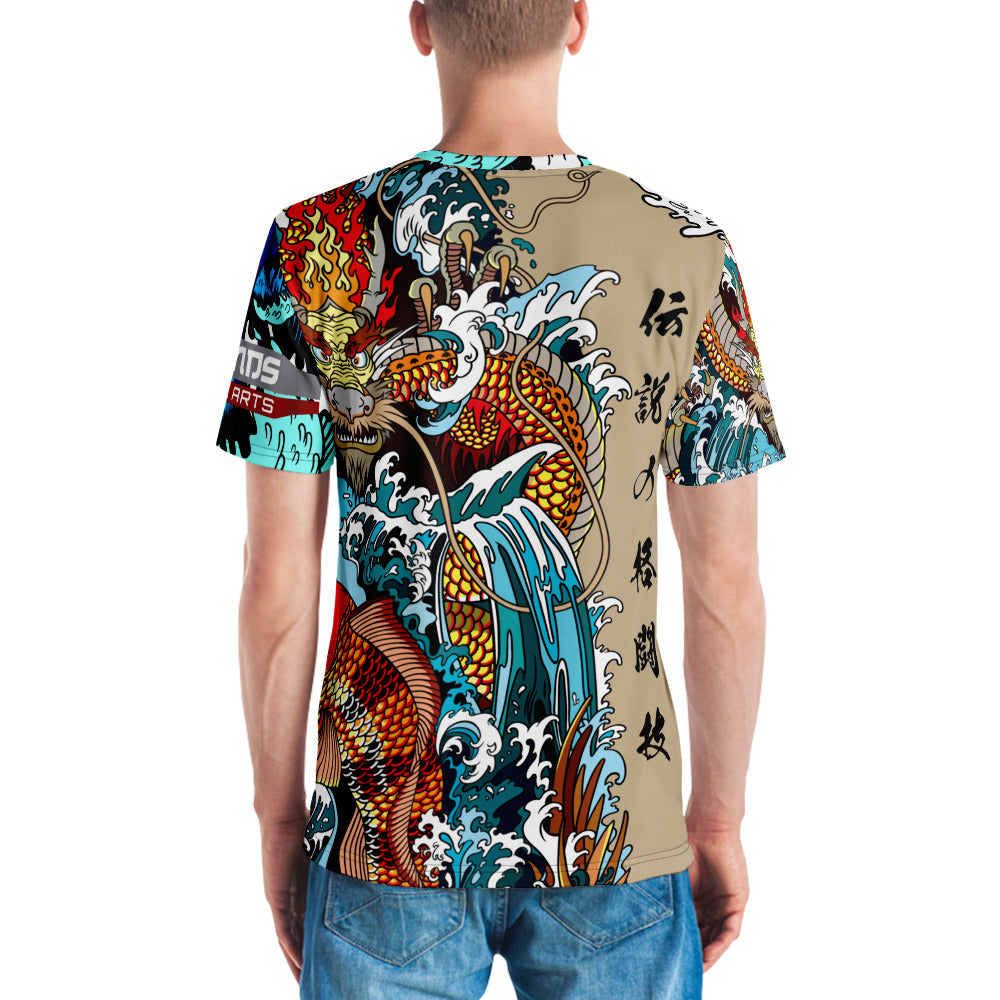 dragon water koi t-shirt