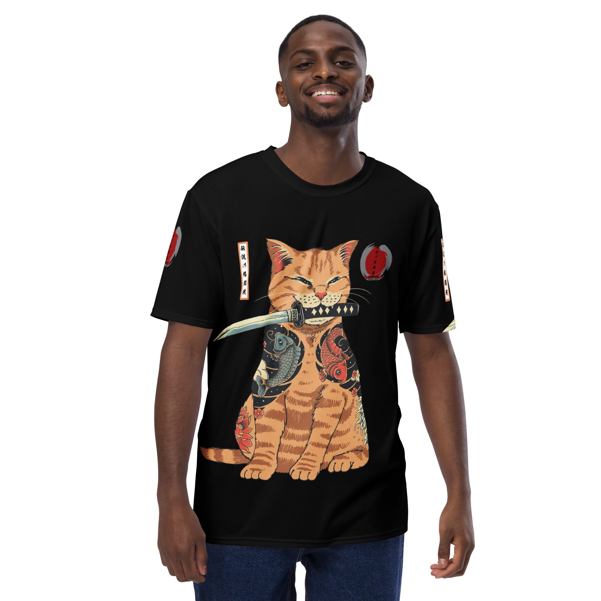 Legends Samurai Cat T-shirt