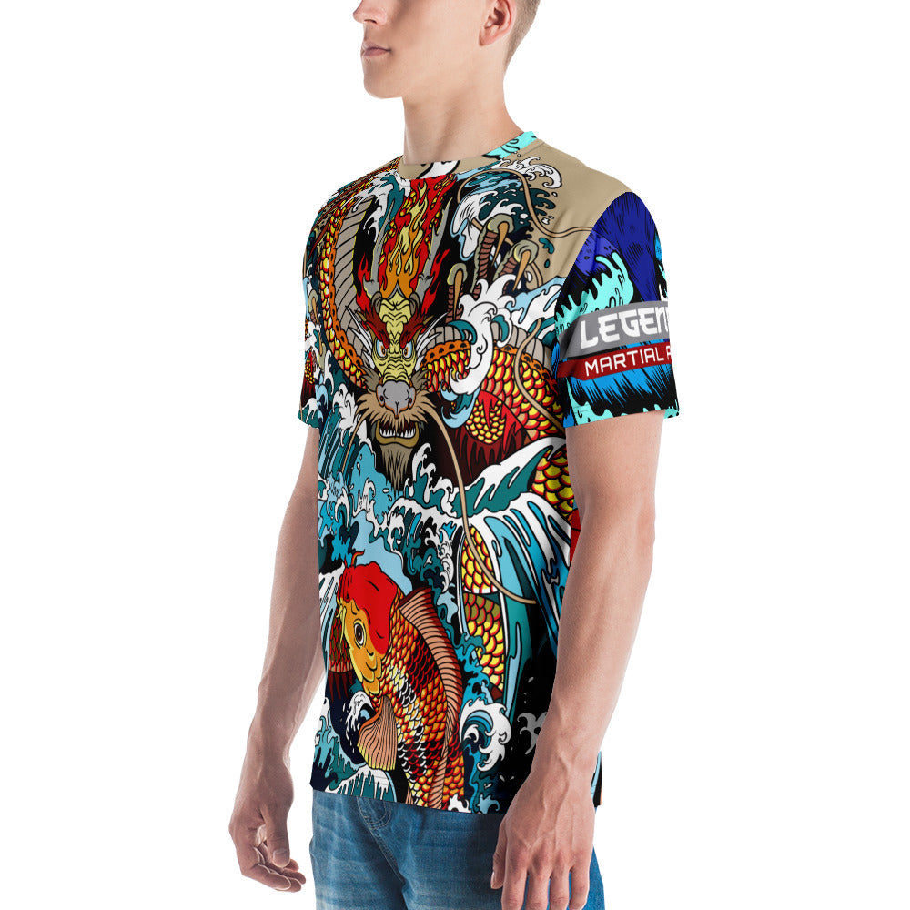 dragon water koi t-shirt