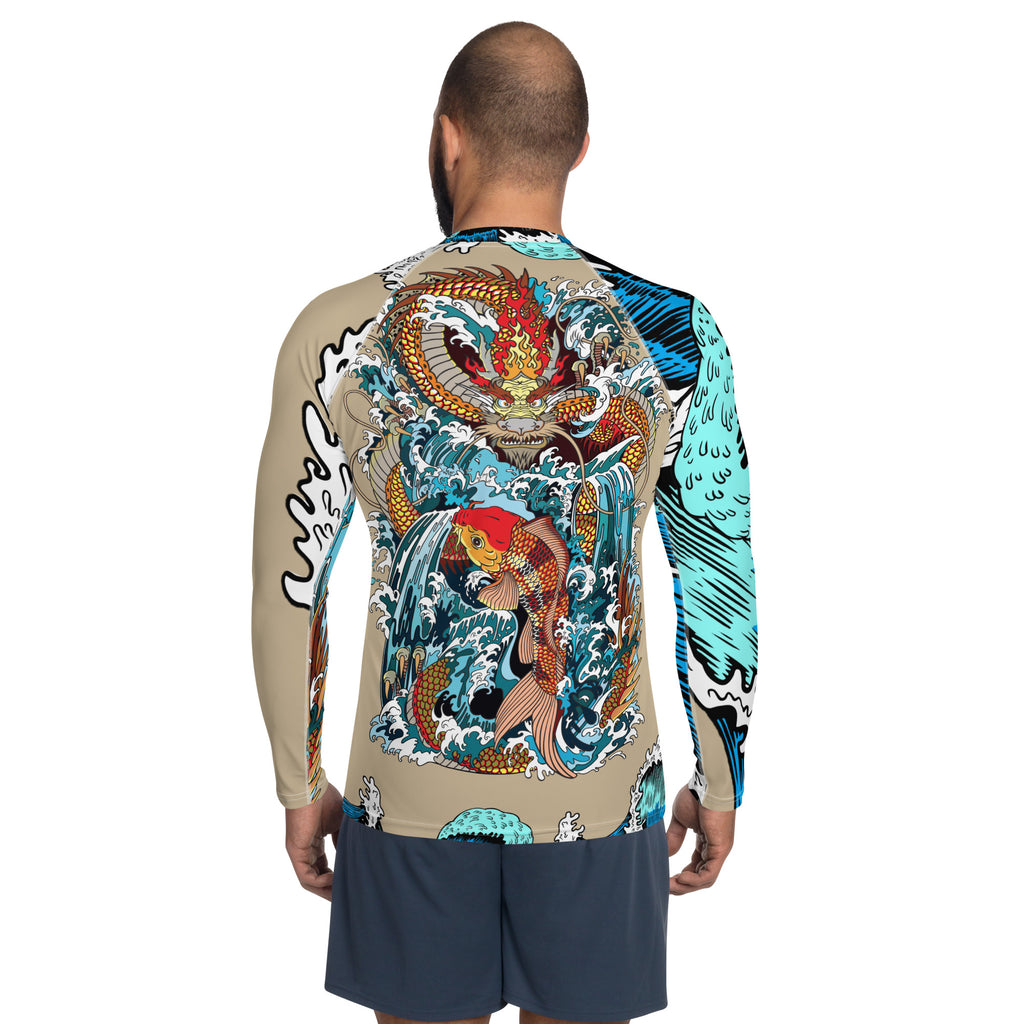 dragon water koi Rash Guard