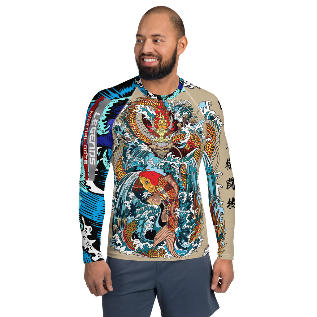 dragon water koi Rash Guard