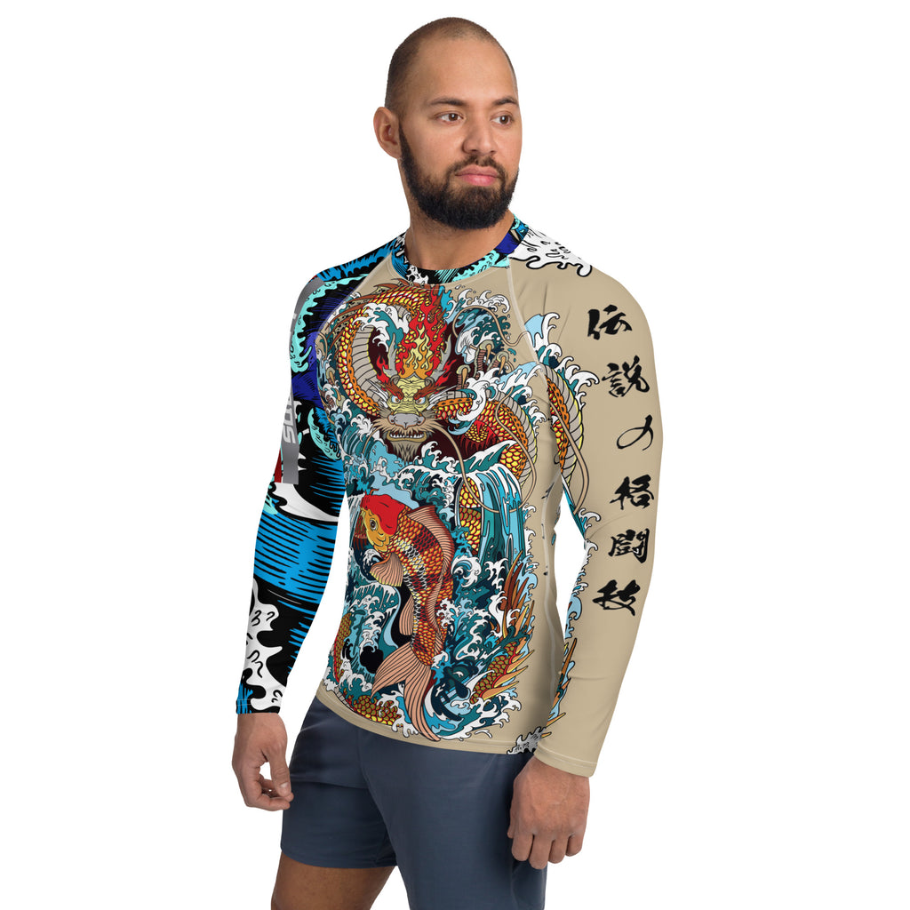 dragon water koi Rash Guard