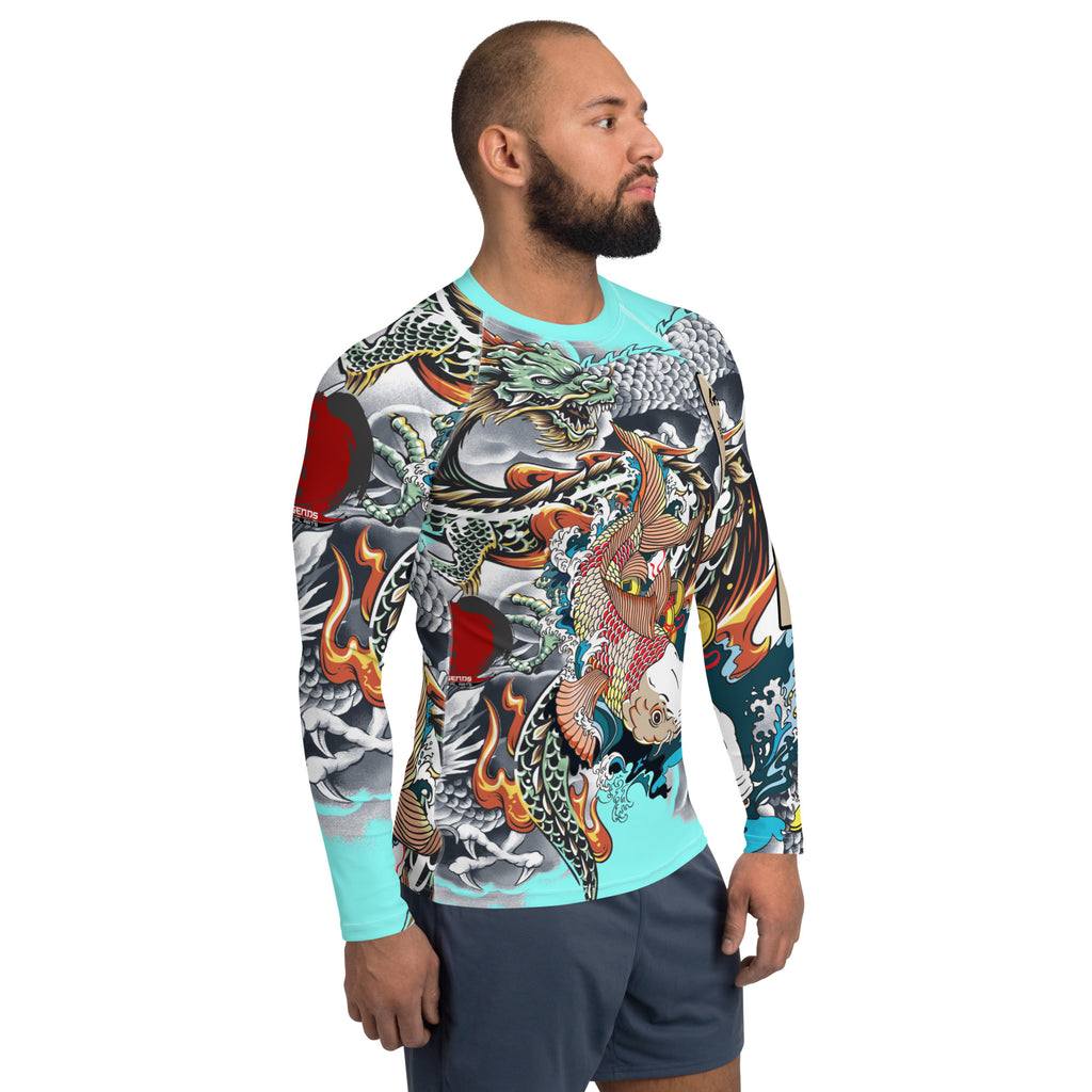 legends dragon koi Rash Guard