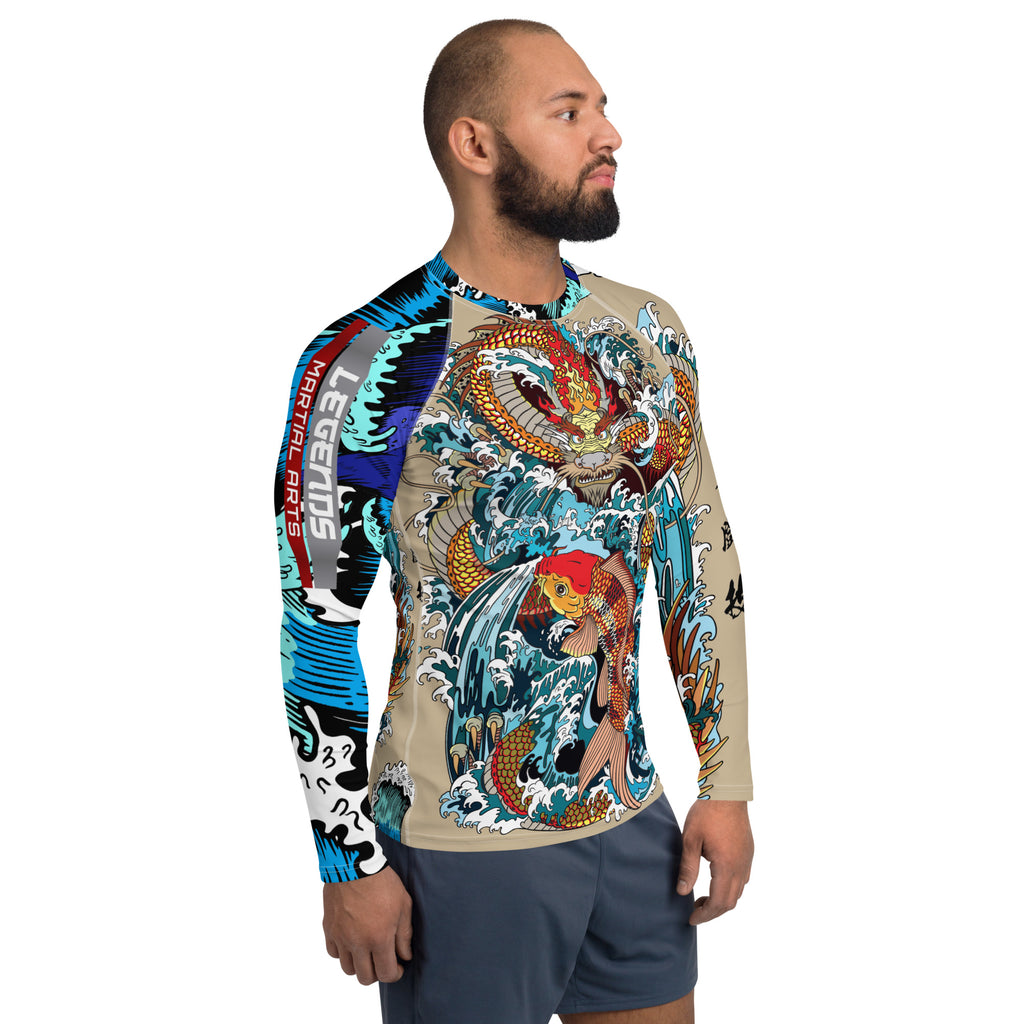 dragon water koi Rash Guard