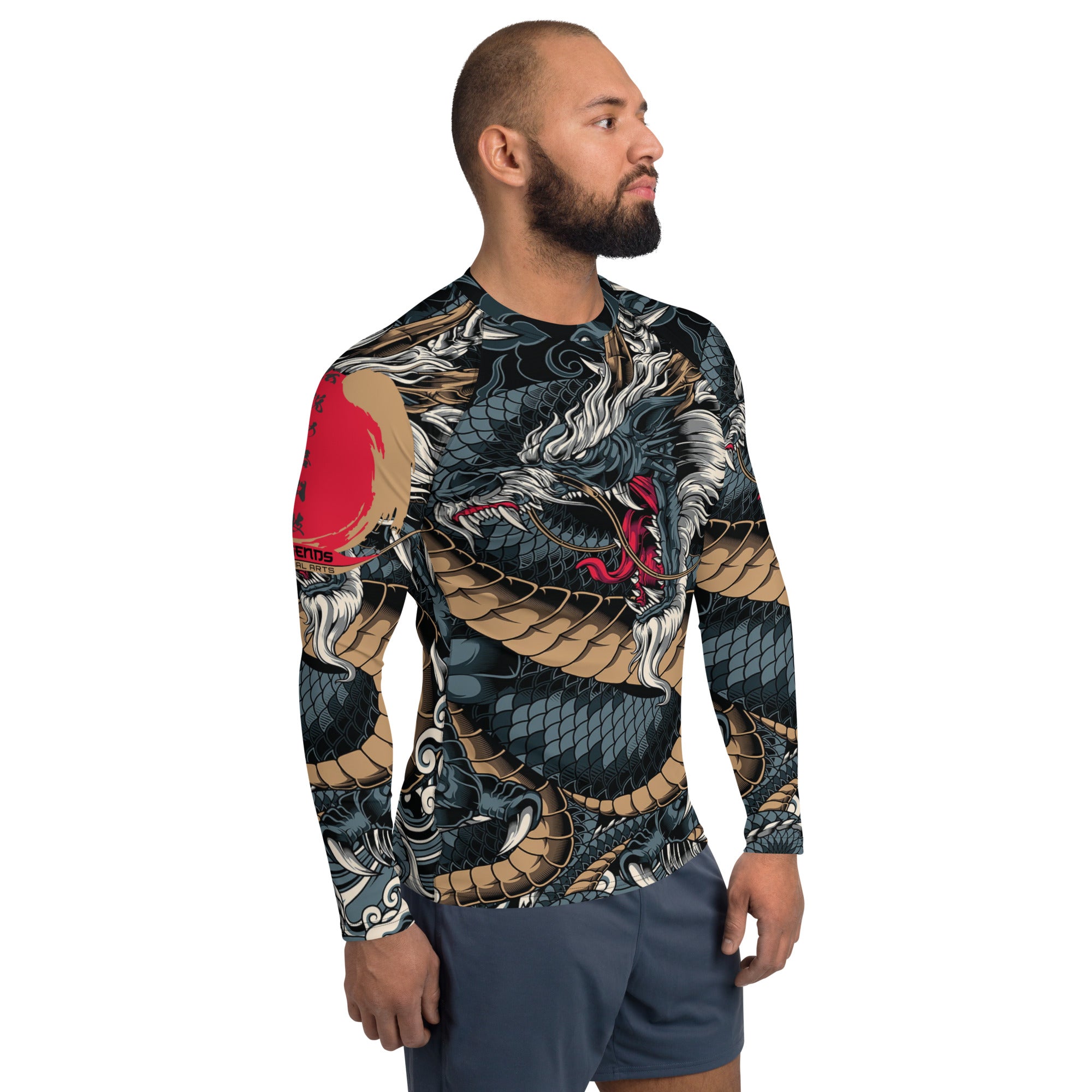 legends blue dragon Rash Guard