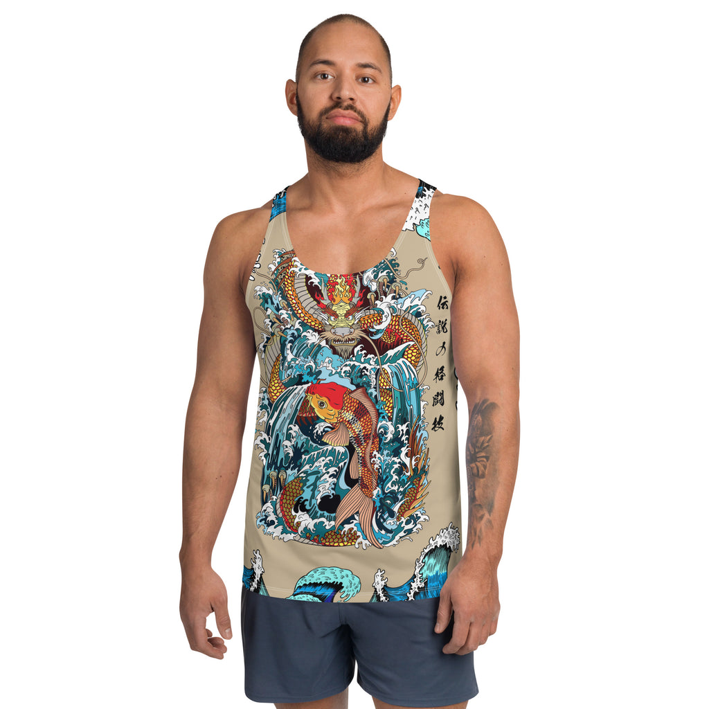dragon water koi Tank Top