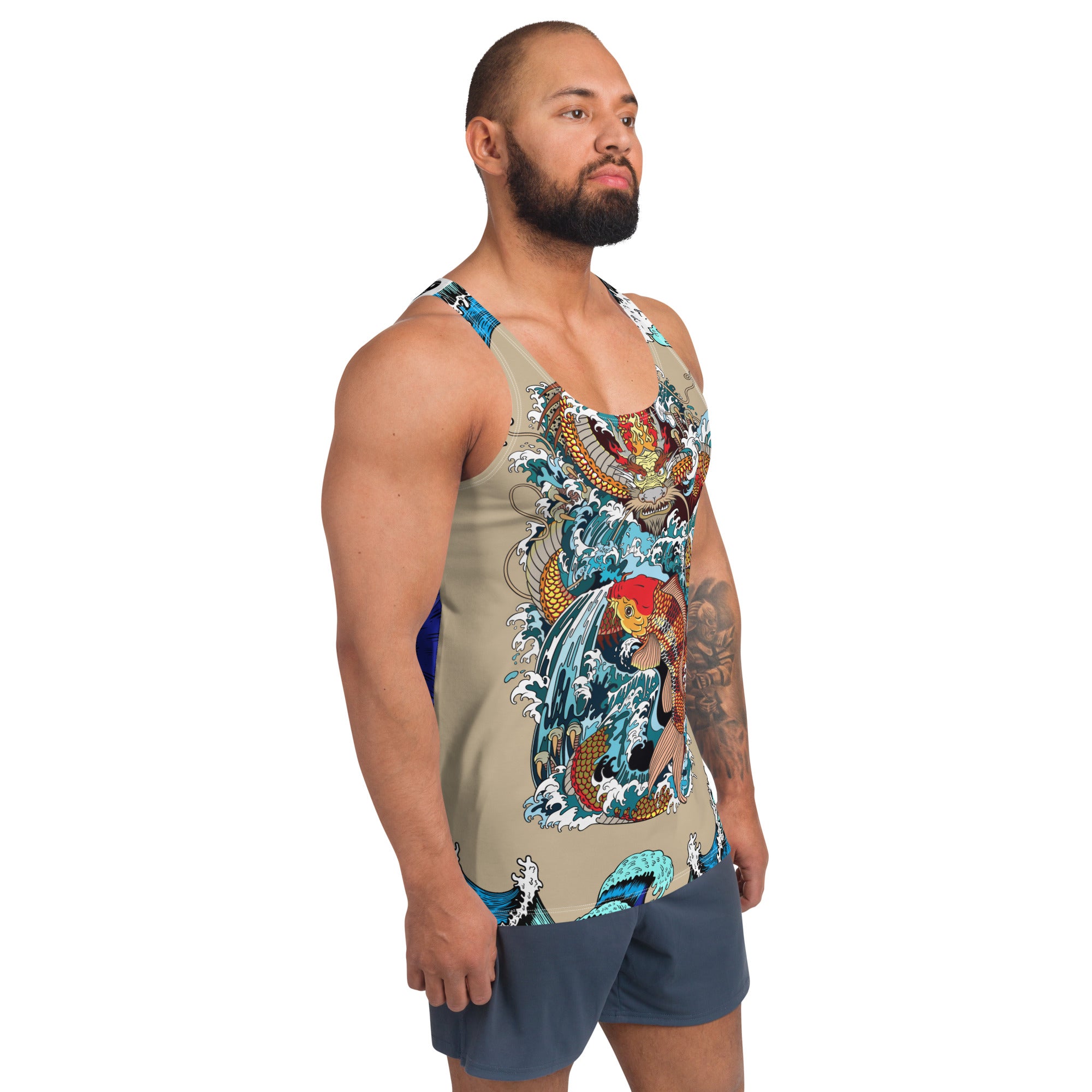 dragon water koi Tank Top