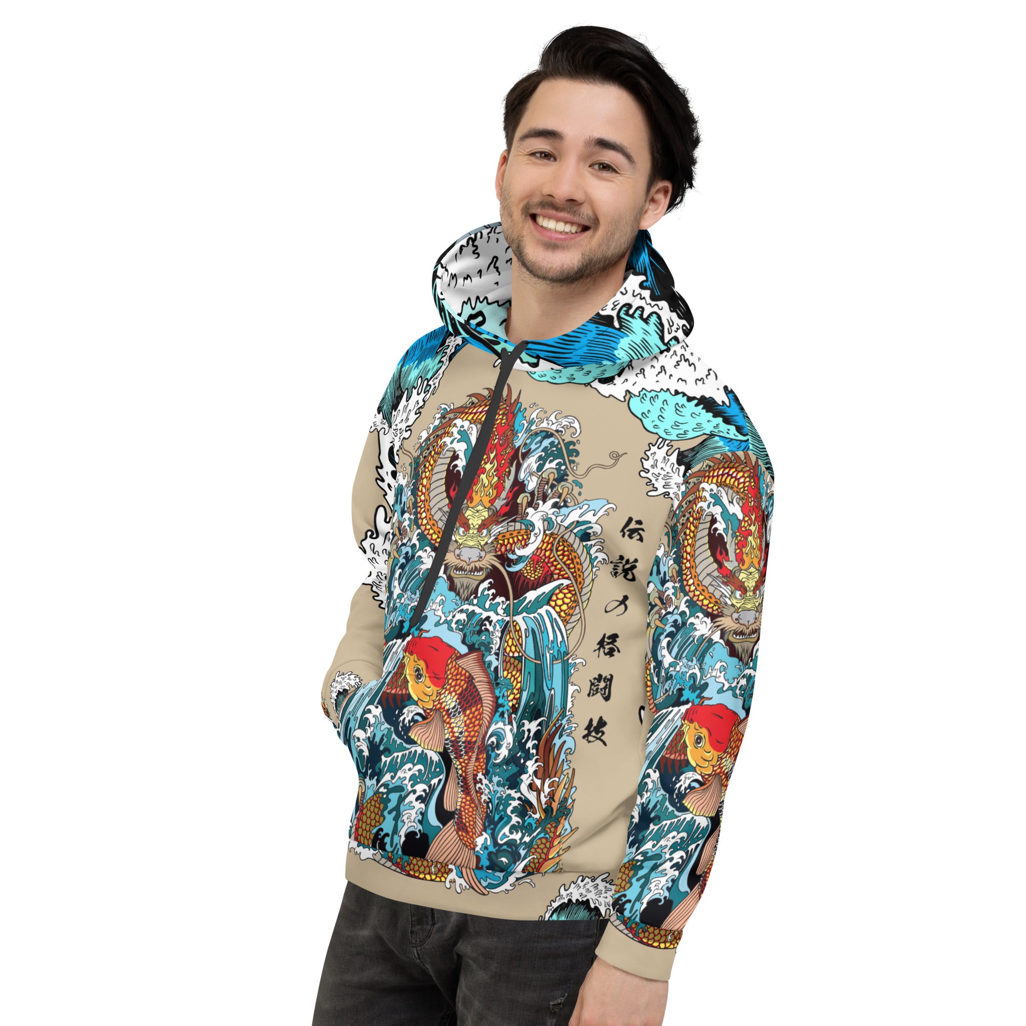 Dragon Water Koi Hoodie