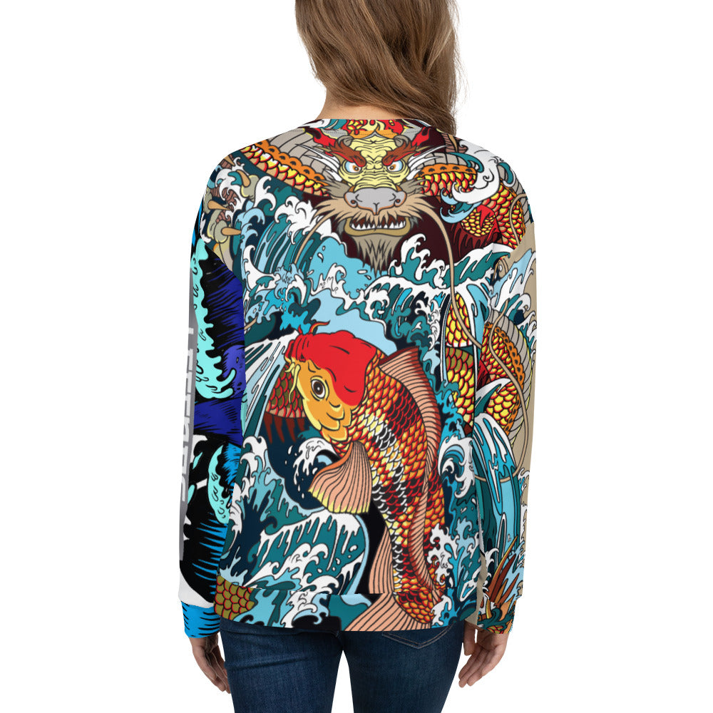 dragon water koi Sweatshirt