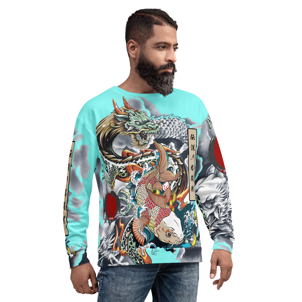 legends dragon koi Sweatshirt