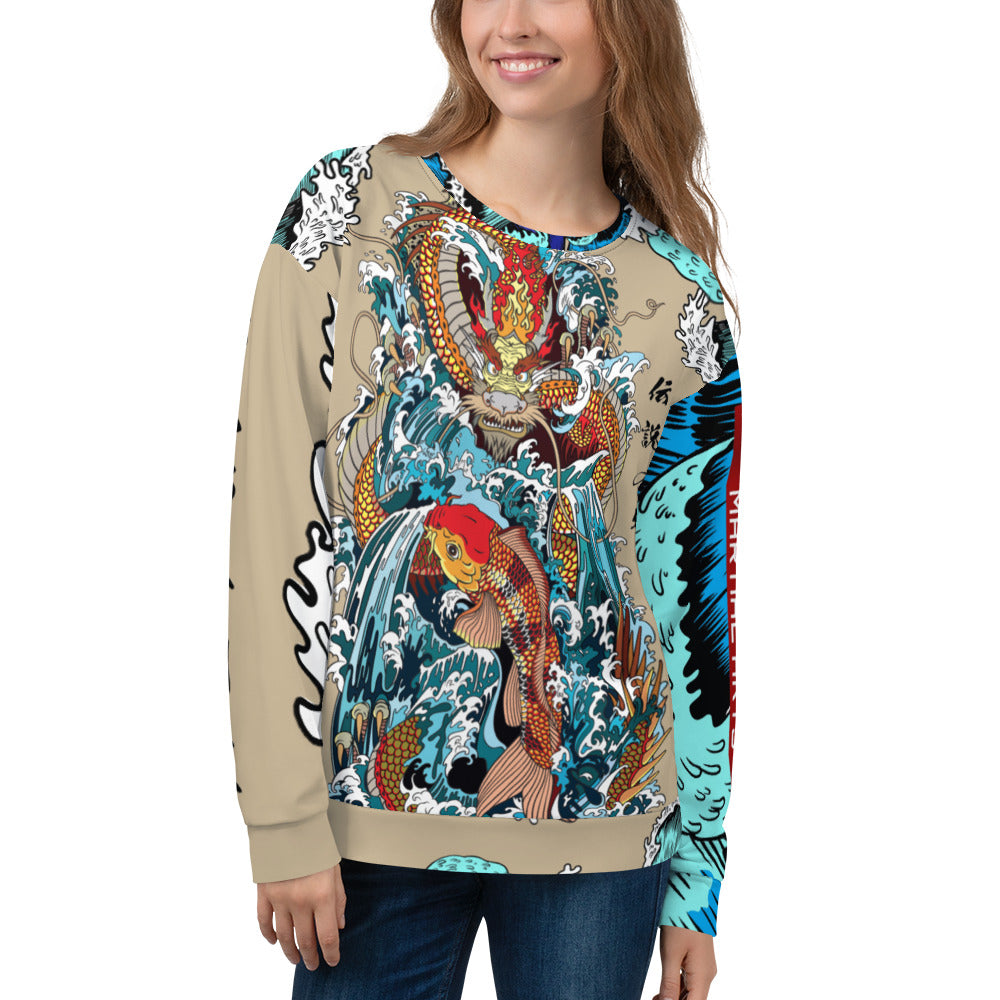dragon water koi Sweatshirt