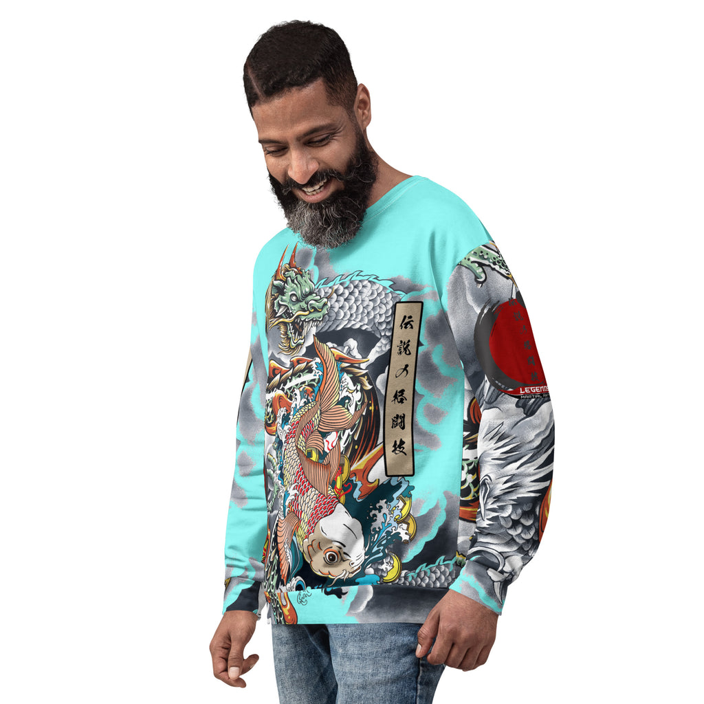 legends dragon koi Sweatshirt