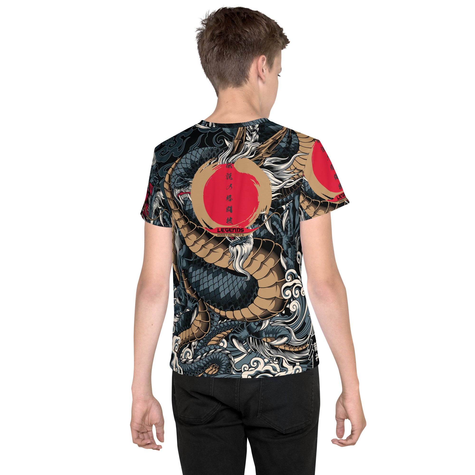 Youth blue dragon t-shirt