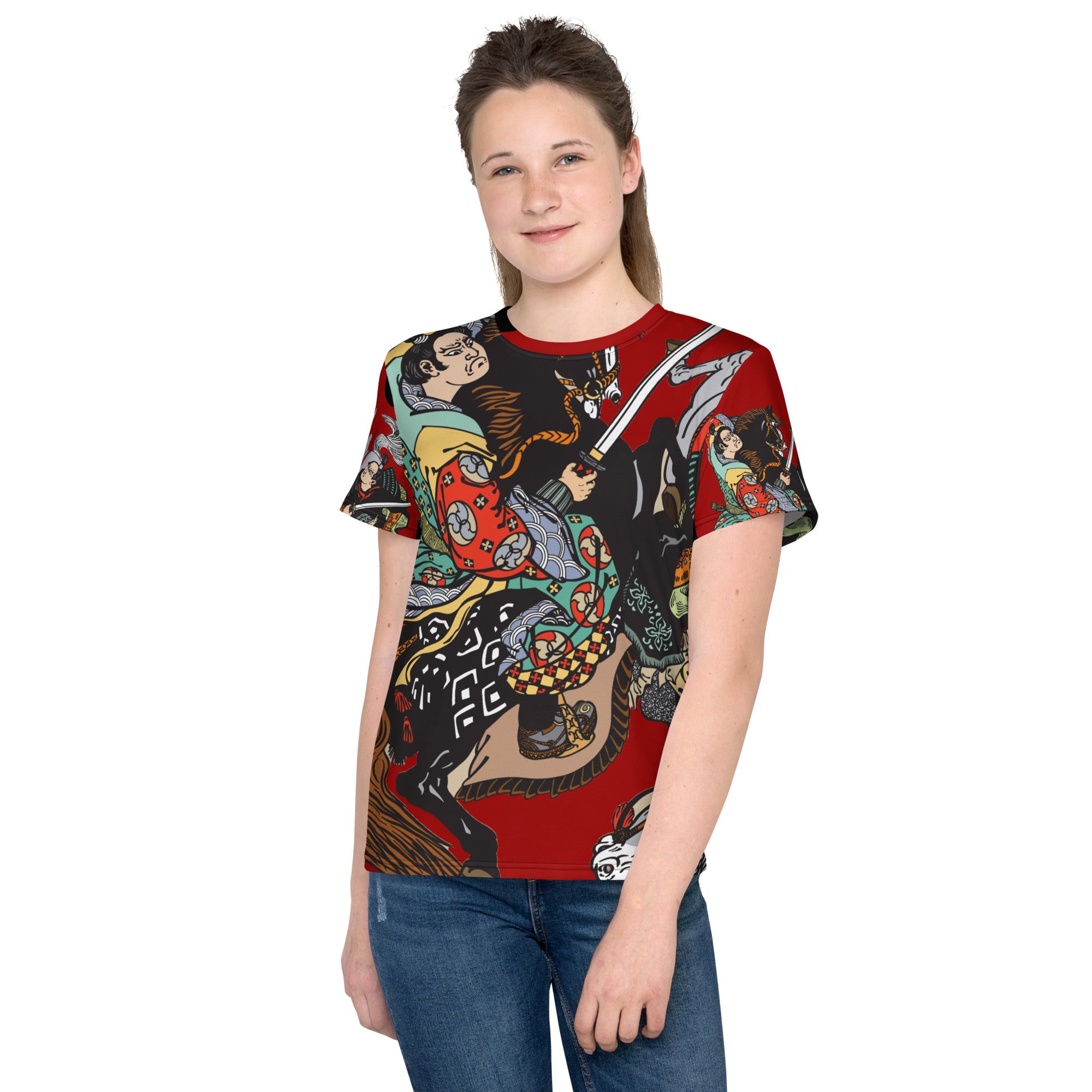 Youth samurai horse t-shirt