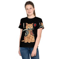 Youth samurai cat t-shirt
