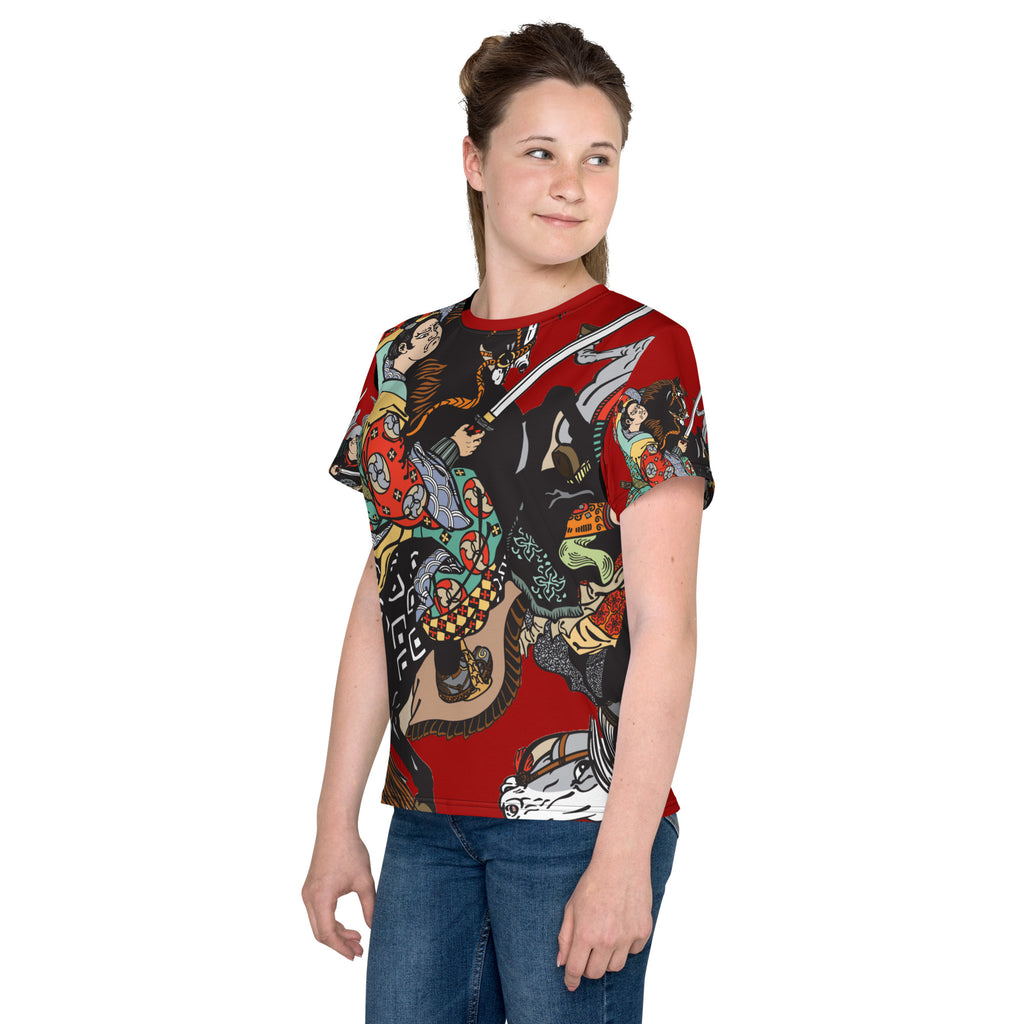 Youth samurai horse t-shirt
