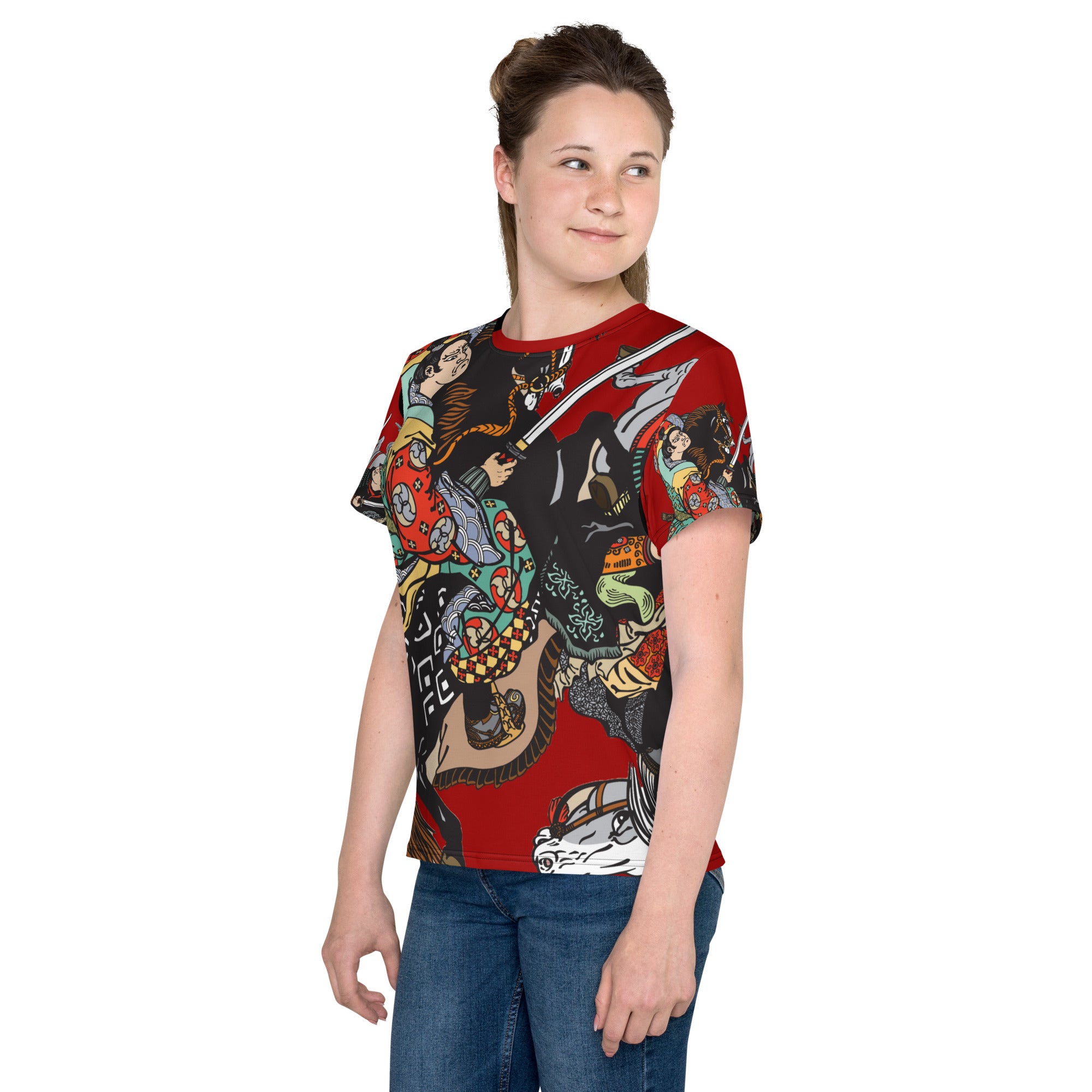 Youth samurai horse t-shirt