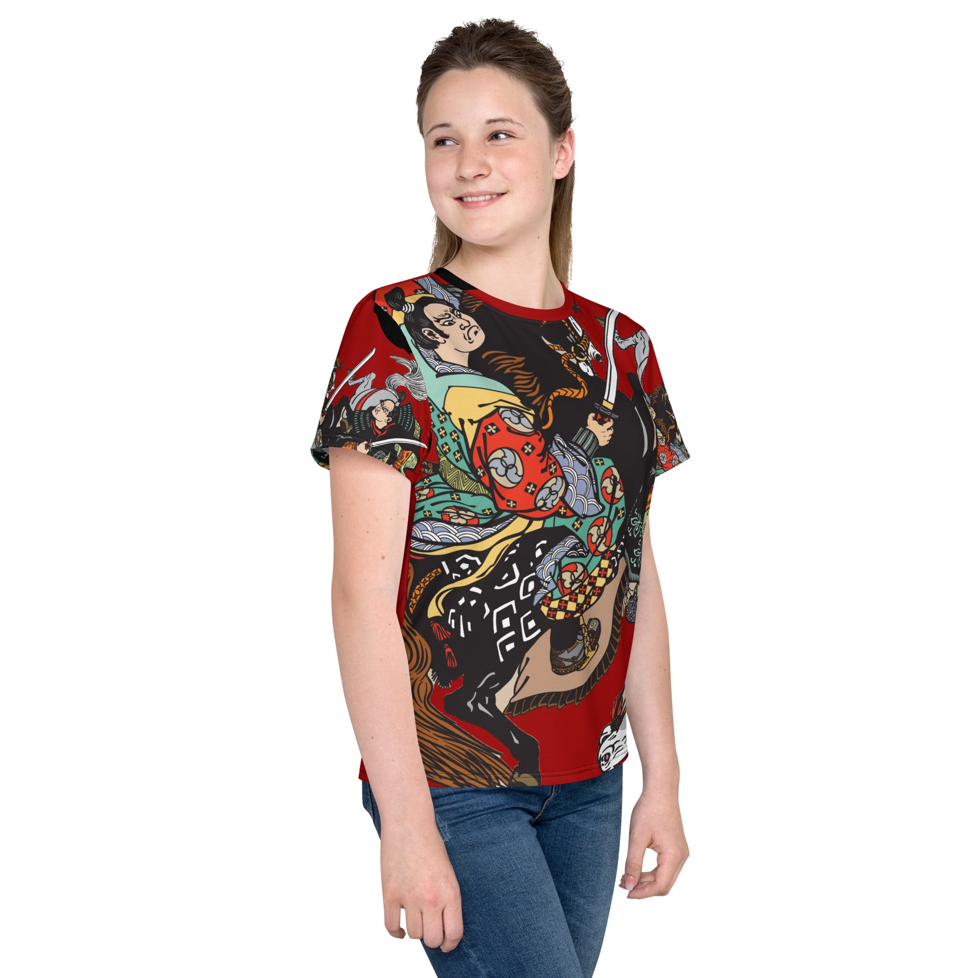 Youth samurai horse t-shirt