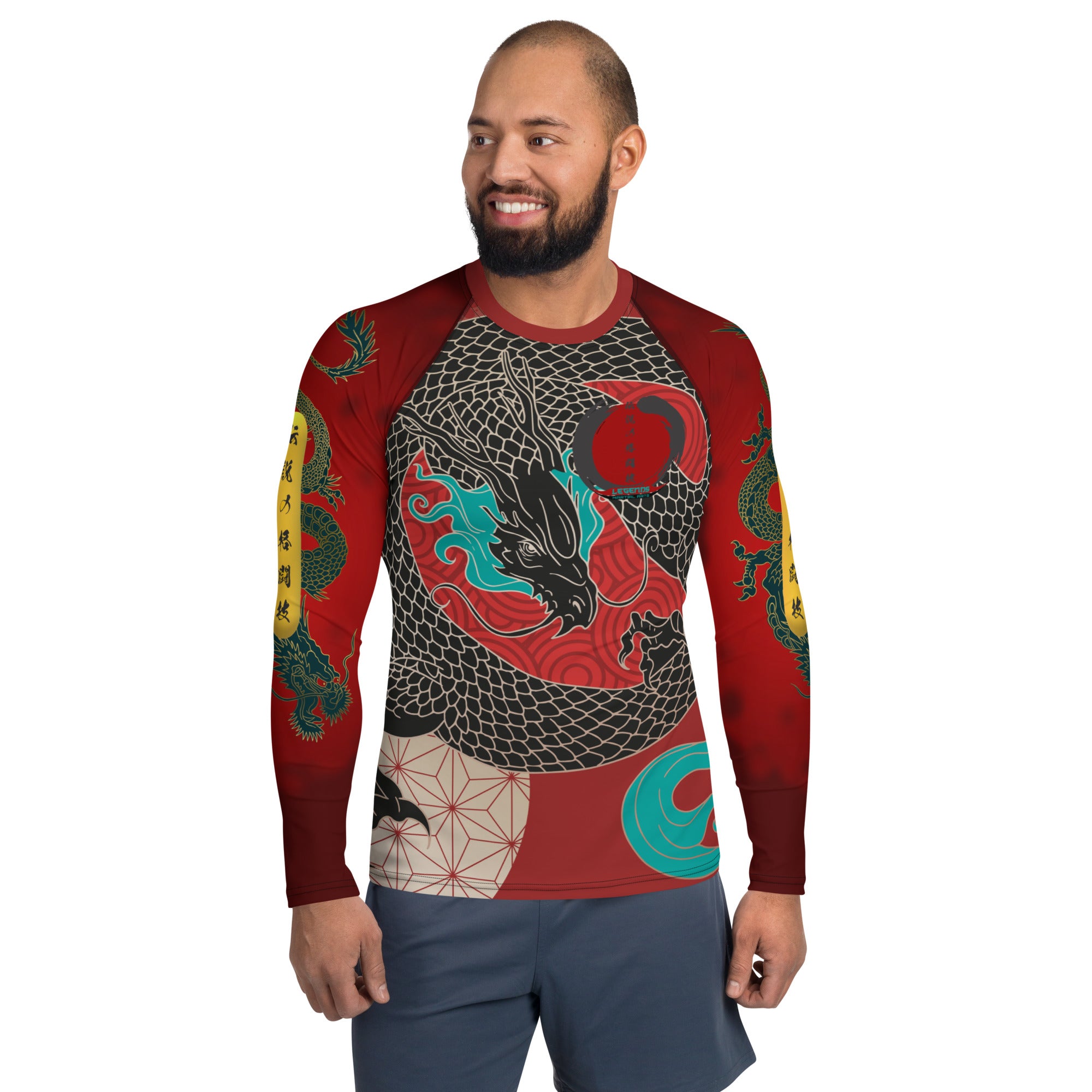 legends dragon tiger Rash Guard