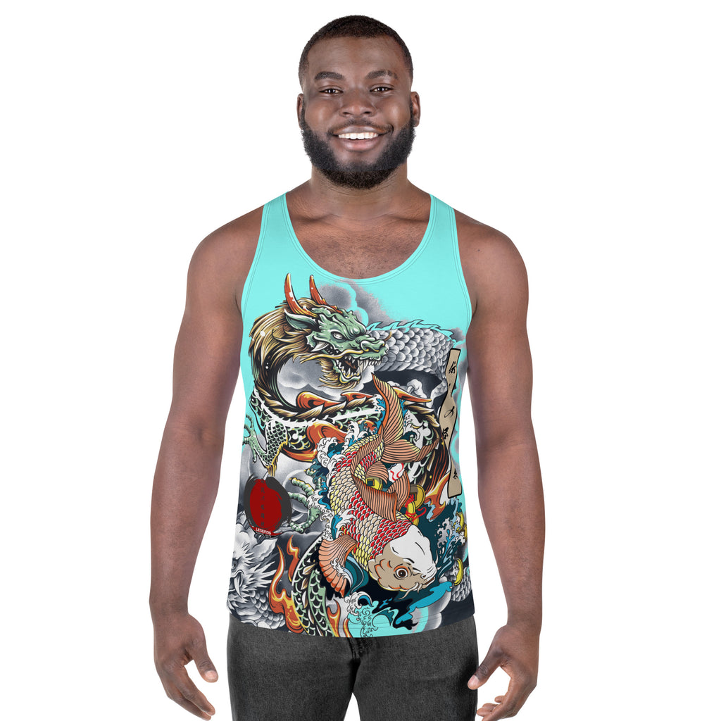 legends dragon/koi Tank Top